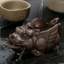 Zisha Tea Pet Brave Ornaments Tea Tray Furnishing Tea Water Play Brown