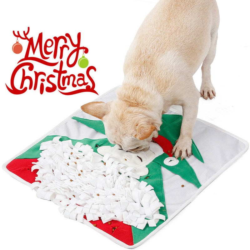 Pet Supplies Dog Training Santa Claus Sniffing Mat Christmas Toys Nose Pad A