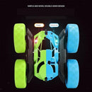 4WD 2.4Ghz Remote Control Car Double Sided Rotating Vehicles Toys  Green