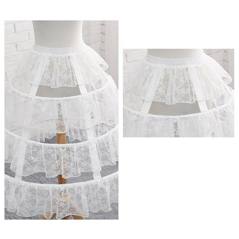 Womens Hoop Bustle Skirt Petticoat Crinoline for Lolita Victorian Gothic Dress