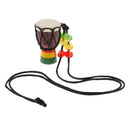 2 Pcs Djembe Pendant African Drum Jewelry Necklace for Children Gift C