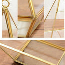 Decorative Crystal Tranparent Flower Glass Vase Geometric Shape Fashion Orn
