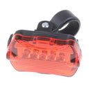 Waterproof bicycle bike tail warning eed rear safety flash light 5 led M&O