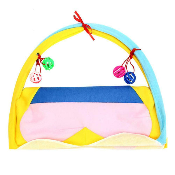 Cat Play Tent Hammocks Sleep Bed Foldable Kitten Mat with Balls Pets Toys #gib