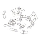 20pcs Fishing Sinker Slides Fishing Snap Line Connector Fish Finder Tackle