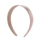 Solid Color Hair Hoops Simple Headband Women Girls Wide Hairband (Beige)
