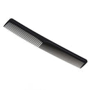 Carbon fiber barber comb in high gloss 18,2x3cm Black V8F3