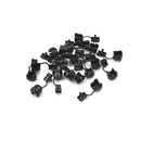 20pc 6N-4 Strain Relief Bushing SJT 18AWG T=0.5~1.6mm Nylon 66 Black N Vh