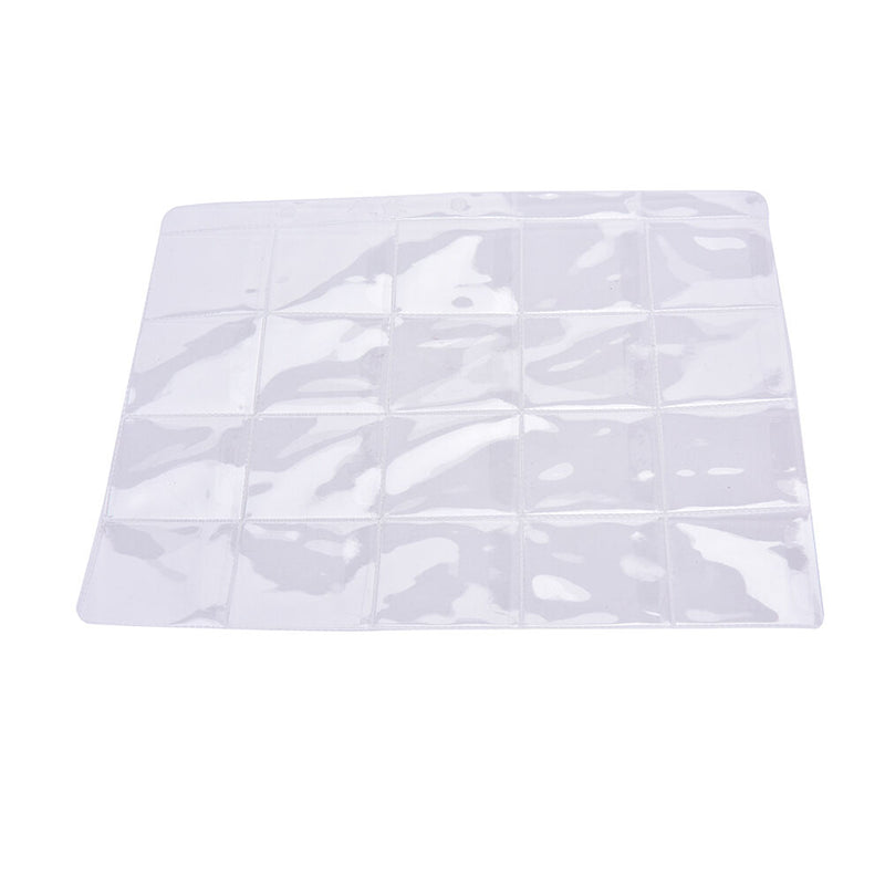 1 Sheet 20 Pockets Plastic Coin Holders Storage Collection Money Album Case SP