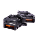 1 Pair Portable Bicycle Pedal Plastic Anti-slip Rivet Cycling Bearing Pedals Ew