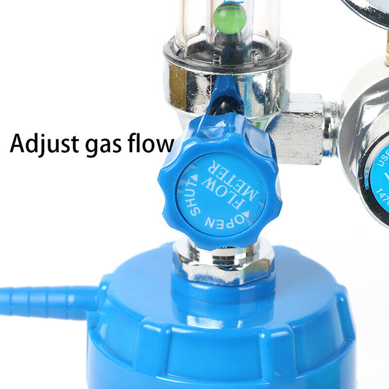 Pressure Oxygen Regulator Gauge Pressure Reducing Valve Flow Meter AbsorberS Ew