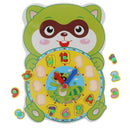 Award Winning Hape Happy Hour Clock Kid Wooden Time Learning Puzzle Squirrel