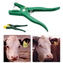 Animal Sheep Livestock Ear Tags Lables Marking Plier(100X yellow Ear Tag+1X