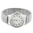 Big Numbers Stretchy Steel Men Lady Sports Wrist Watch 1.4" H9O7