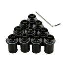 10 Pieces Universal Windscreen Windshield Bolts Screw Kit M5 5mm Bolt Black
