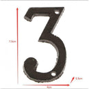 3 &8 Heavy Duty Wrought Iron House Address Number Digits for Door Sign