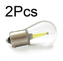 2x 1156 BA15S P21W COB White LED Turn Signal Reverse Light Lamp Bulbs DC 12V-24V