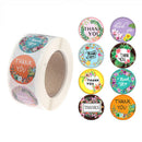 500pcs/roll flower Thank You Stickers seal labels gift Packaging StickersSEAU