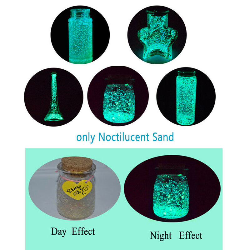 10g Luminous Noctilucent Sand Fish Tank Aquarium Fluorescent Particles Bottle