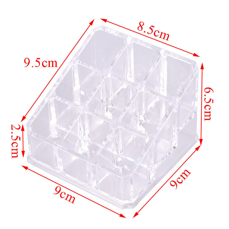 9 Holes Acrylic Cosmetic Organizer Makeup Drawer Holder Clear Storage Ca Gw