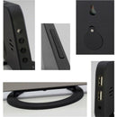 Easy Snooze Time Setting LED Mirror Digital Alarm Dual USB Port Charging St