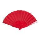 Plastic Japanese Style Handheld Folding Hand Fan Party Gift Red