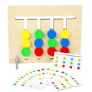 Wooden Four-Color Fruit Logic Game Children Kids Early Educational Toys Set