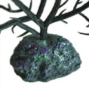 Black Soft Plastic Coral Aquarium Simulation Underwater Ornament 5.5" Heigh Y4X1