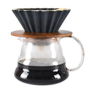 Wood Pour Over Cone Dripper Holder Reusable Coffee Filter/Tea Leaf Filtering