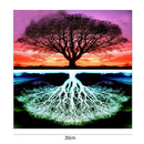 Tree DIY Full Drill Round Diamond Painting Embroidery Kits Cross Stitch (A)