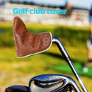 Golf Club Iron Head Cover Protector Golf Club Putter Accessories Brown