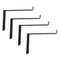 4x Heavy Duty Scaffold Board Rack Organizer Industrial Iron Shelf Brackets Black