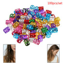 100x DIY Dreadlock Beads Adjustable Hair Braid Rings Cuff Clips Wholesale Kid Gw