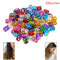 100x DIY Dreadlock Beads Adjustable Hair Braid Rings Cuff Clips Wholesale Kid Gw