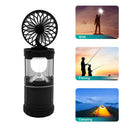 2 In 1 With Fan Outdoor Portable ABS Tent Battery Operated Led Camping Lantern