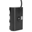 Dummy Battery to D Tap Spring Coiled Power Cable for Sony NP F550 Monitor Bank