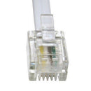 5m Long RJ11 To RJ11 Cable Lead 4 Pin ADSL DSL Router Modem Phone 6p4c -WHITE3cA