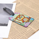 DIY Special Shaped Diamond Painting Owl Bird Leather Luggage Boarding Pass
