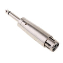 Female XLR to Male 1/4" (6.35mm) TRS Stereo Plug Audio Adapters