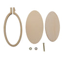 DIY Mini Oval Embroidery Frame Hoops Hand Cross Stitching Wooden Craft Tool