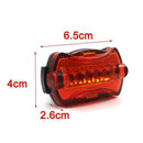 5 LED Bike Bicycle Safety Warning Tail Rear Lamp Battery New Light Us S3S3 A4G4
