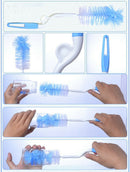 5Pcs Baby Feeding Bottle Brush Sponge Cleaner Straw Nipple Cleaning Washing Tool