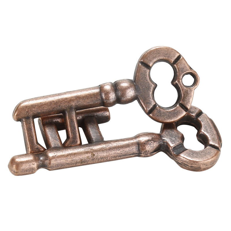 1Pcs Alloy Key Ring Puzzle Brain Tester IQ Test Kids Adults Intelligent Toys OZ