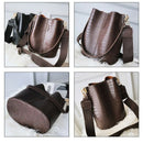 Women Large Capacity Alligator Bucket Bags Crocodile Pattern Handbag Casual