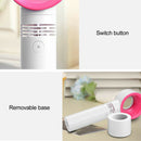 USB Mini Handheld Bladeless Fan No Leaf Handy Fan Small Cooling Fan (White)
