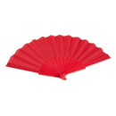 Plastic Japanese Style Handheld Folding Hand Fan Party Gift Red