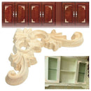 8pcs Rubber wood Onlay Applique Wooden Carving Decor Furniture Decor 7x7cm H3L3