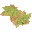 New 100Pcs Artificial Cloth Maple Leaves Multicolor Autumn Fall Leaf For Ar P8E9