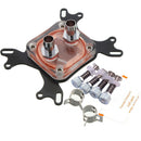 50mm Copper Base CPU Water Cooling Block Computer Durable Professional For Intel
