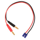EC2 Charge Lead To 4mm Banana Plugs Charge Cable Silicone Wire 25cm/9.84''